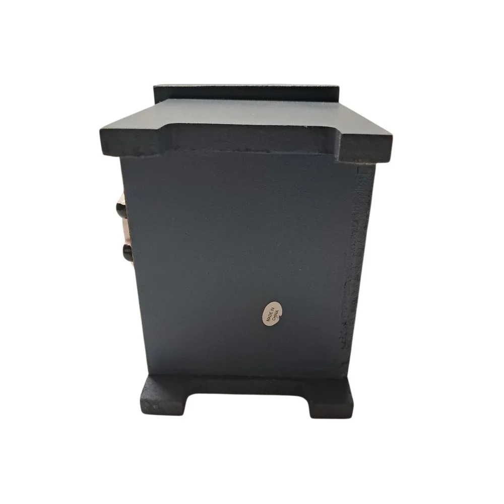Wooden Spice Or Condiment Box w/Ceramic Cow Drawer Organizer Storage Cottagecore